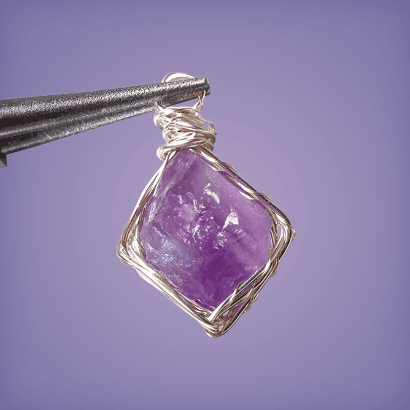 Handmade Crystal Wire Necklace