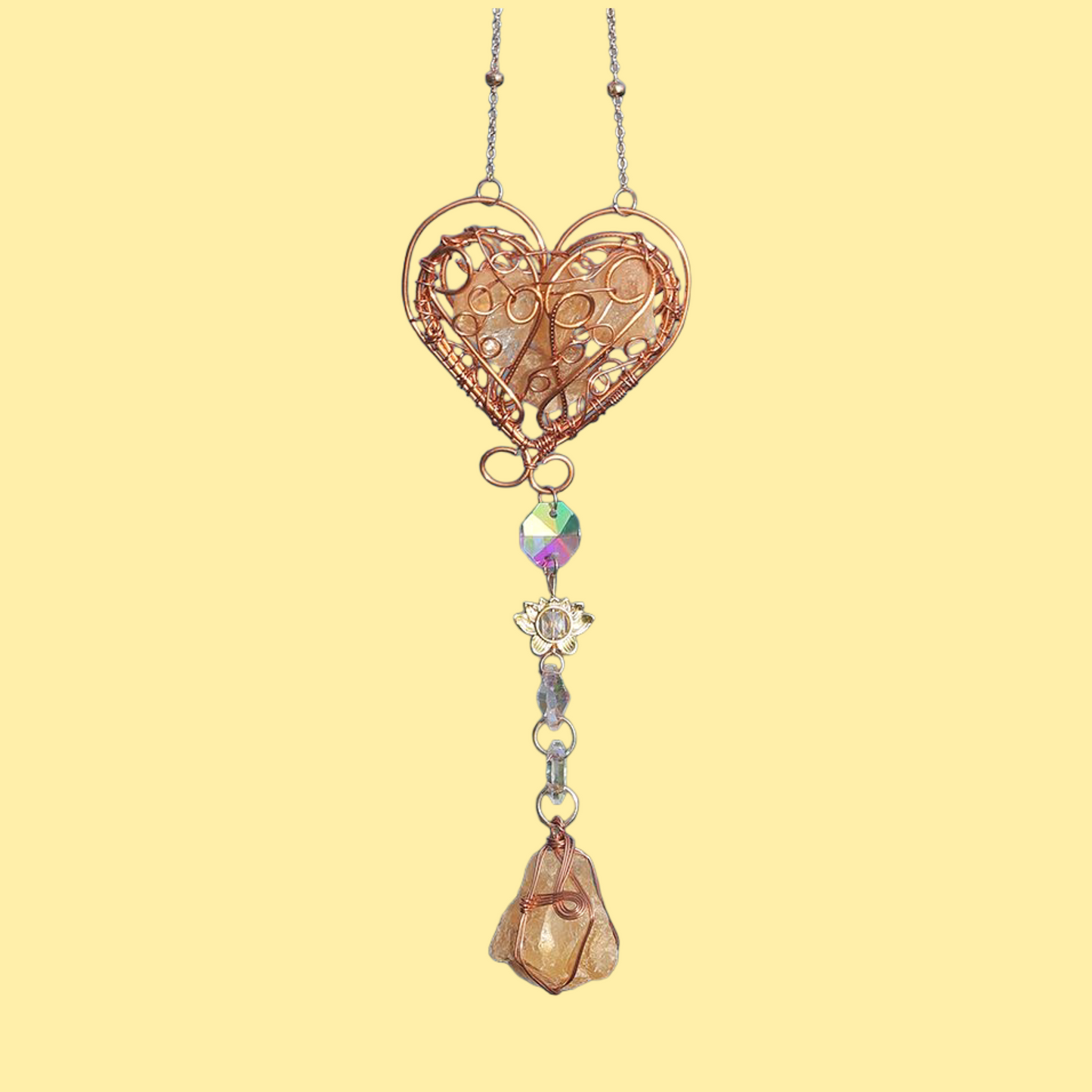 Heart Dream Crystal Charms