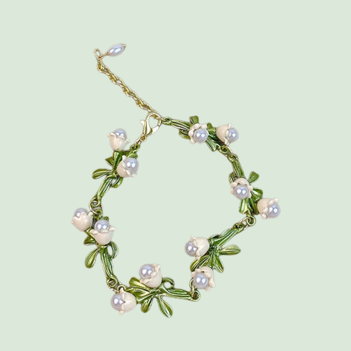 Muguet Necklace Bracelet Set