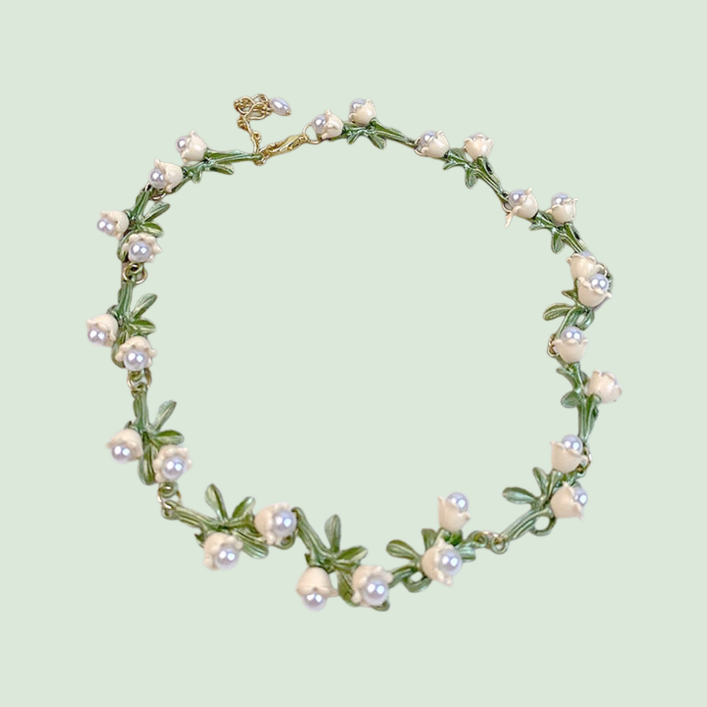 Muguet Necklace Bracelet Set
