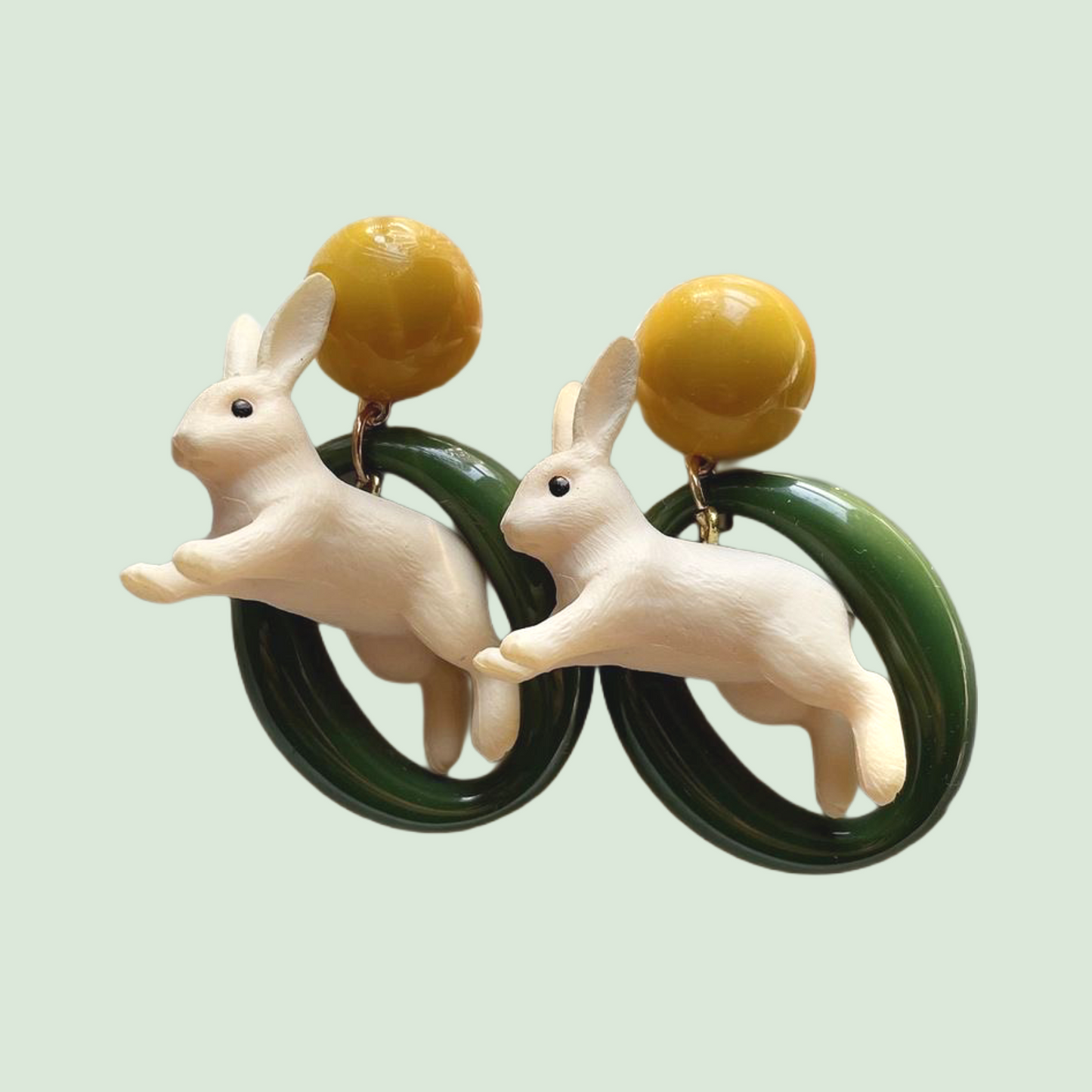 Jumping Bunny Earrings