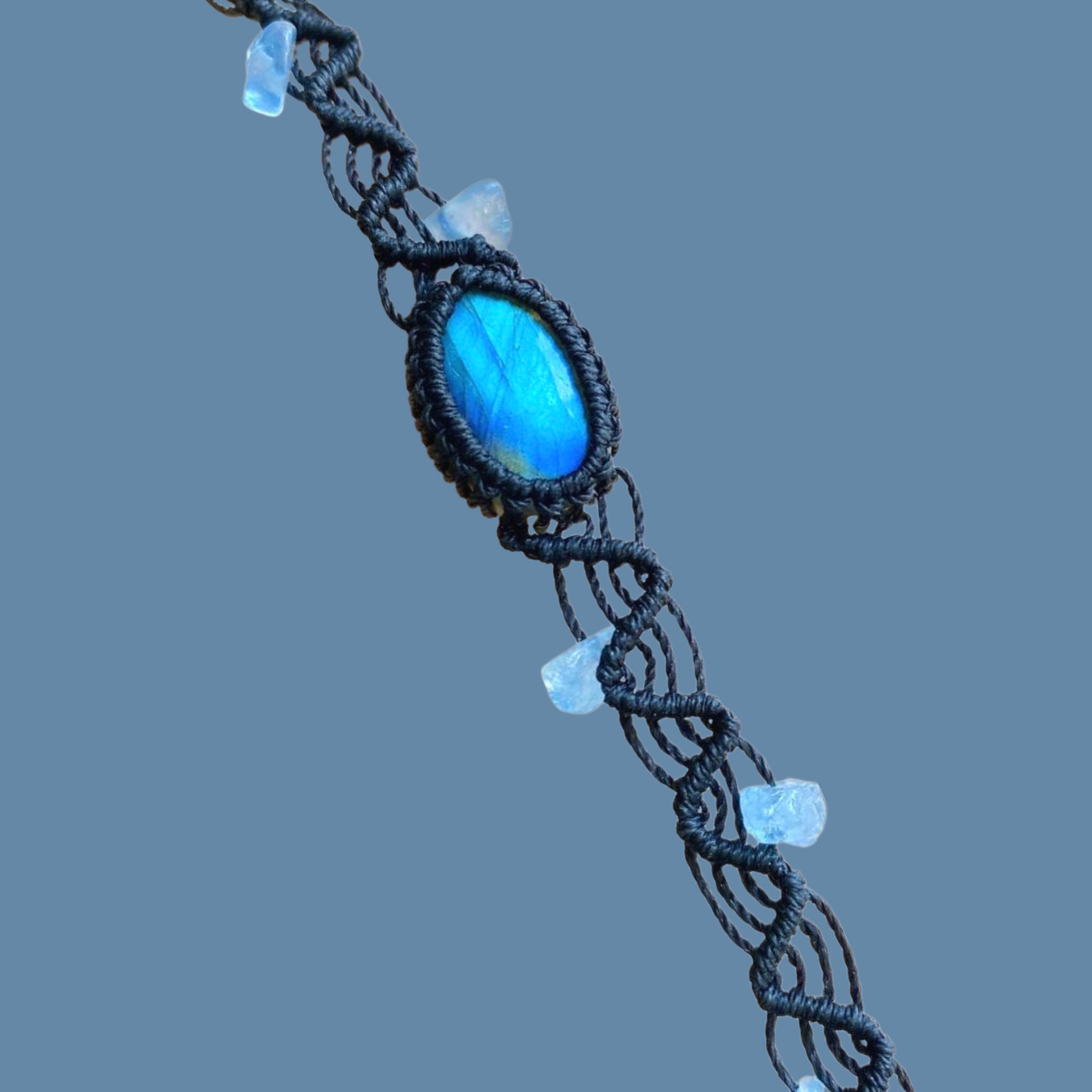 Macrame Labradorite Bracelet