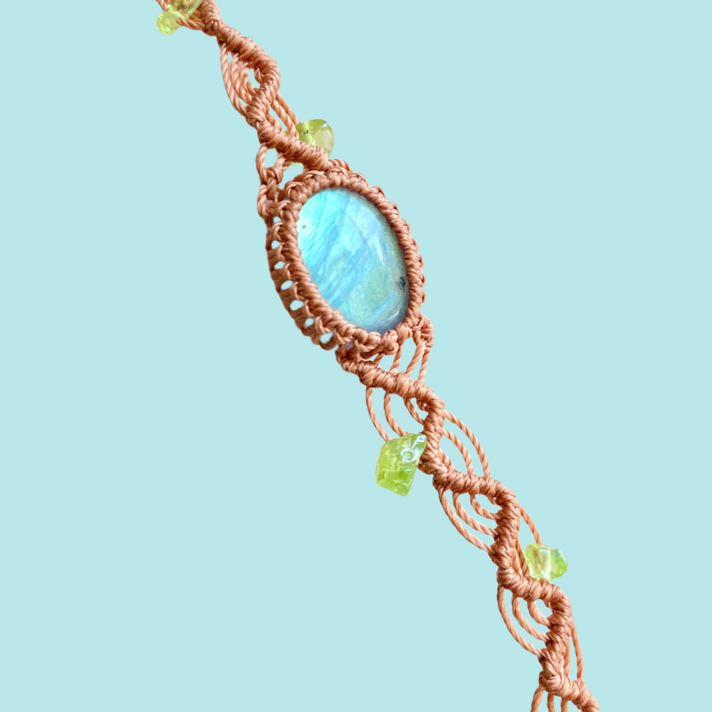 Macrame Labradorite Bracelet